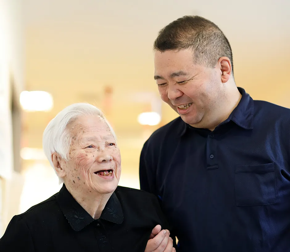 介護士［グループホーム］ N.Kさんインタビューの様子（3）