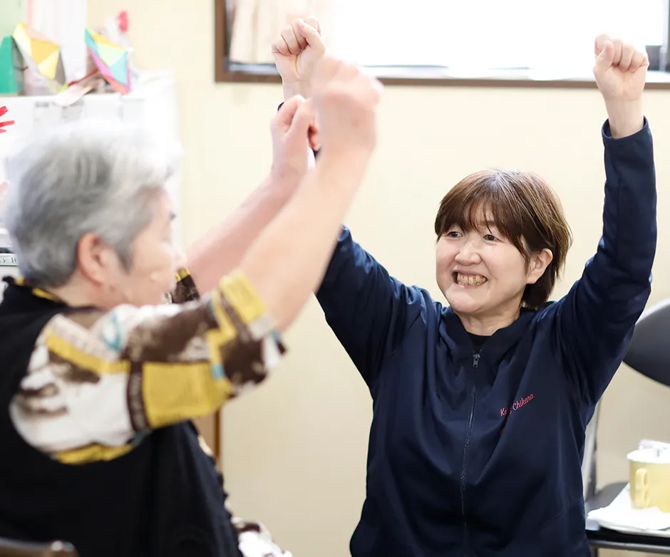 介護士［住宅型有料老人ホーム］ Y.Yさんインタビューの様子（2）