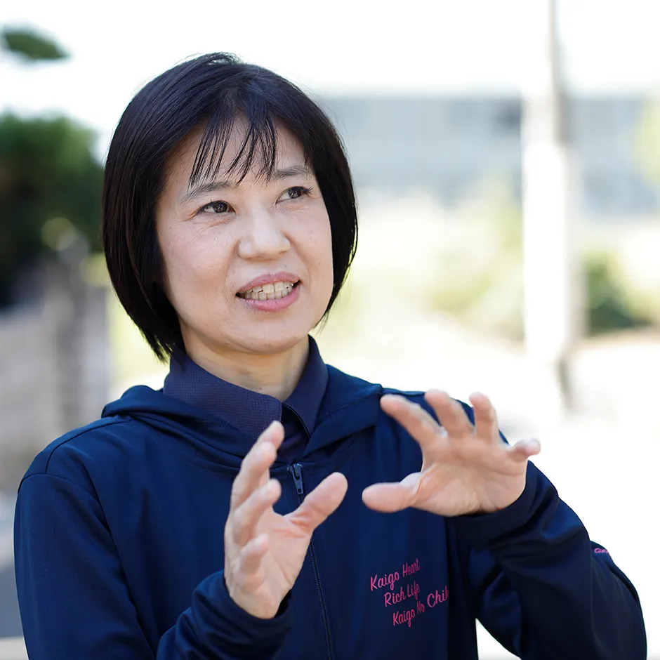 介護士 ［訪問介護］ M.Yさんインタビューの様子（1）