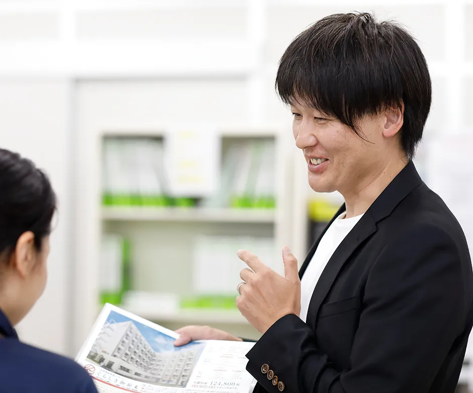 営業［入居担当］ H.Hさんインタビューの様子（2）