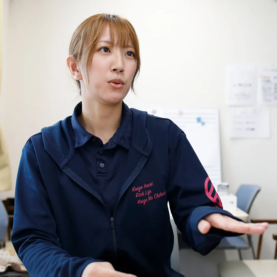 看護師［訪問看護］ U.Sさんインタビューの様子（1）